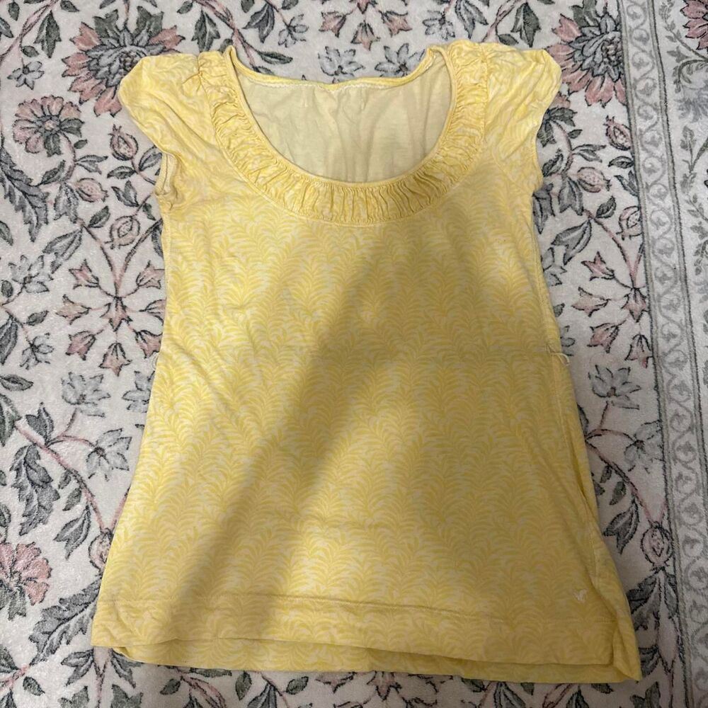 Hollister-co Women's Yellow Blouse